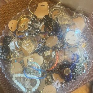 Large Lot Of Bracelets And Earrings. Some Single Earrings. Many Colors & Styles.
